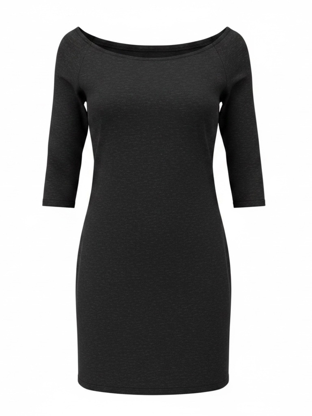 Tobi SP dark grey on/off shoulder 3/4 sleeves A‎ line mini date night dress